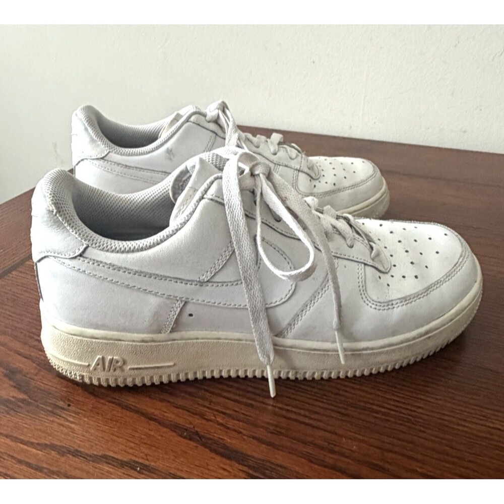 Nike Air Force 1 Low GS Size 7Y White Athletic Shoes/Sneakers #314192-117